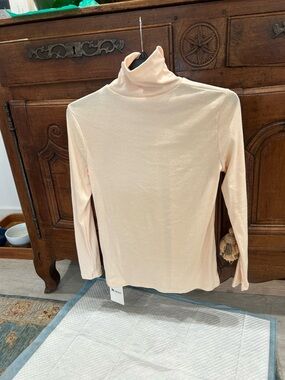 Classic Women's Turtleneck Long Sleeve Top - Cream